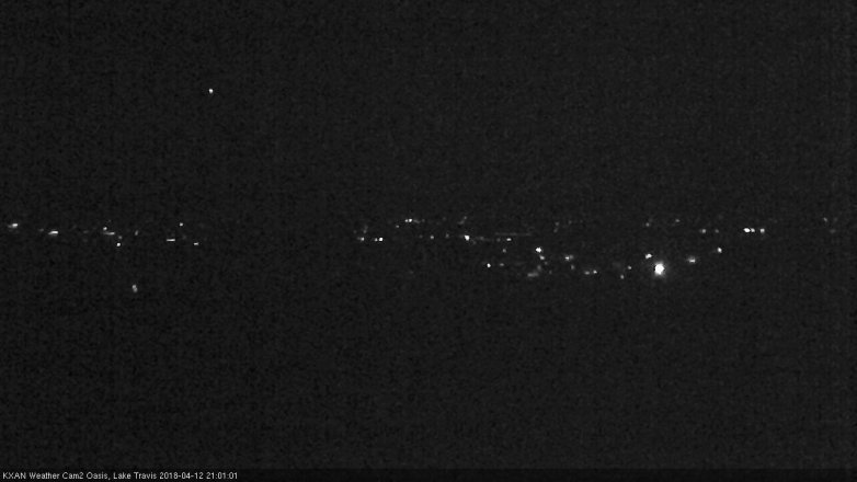 Lake Travis webcam, April 12, 2018 8:25 PM CT