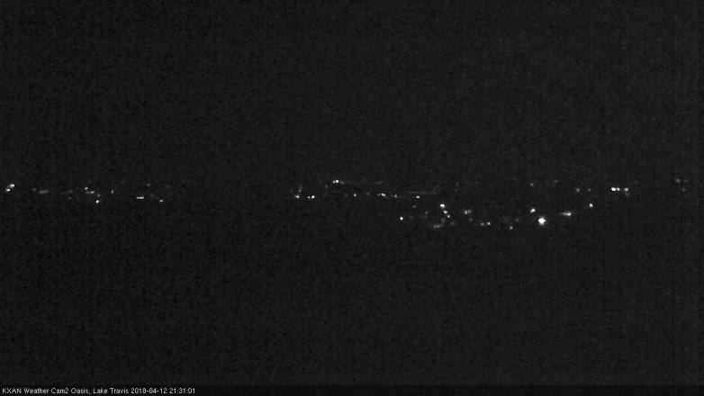 Lake Travis webcam, April 12, 2018 8:35 PM CT