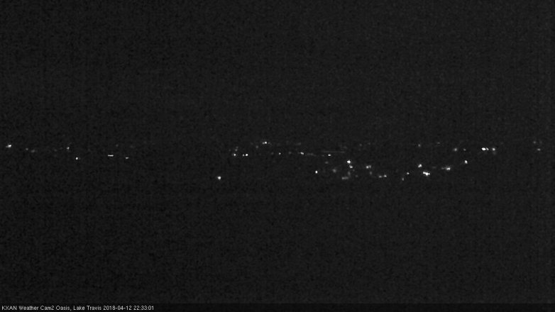 Lake Travis webcam, April 12, 2018 10:05 PM CT