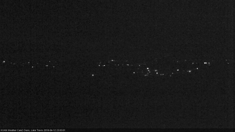 Lake Travis webcam, April 12, 2018 10:20 PM CT