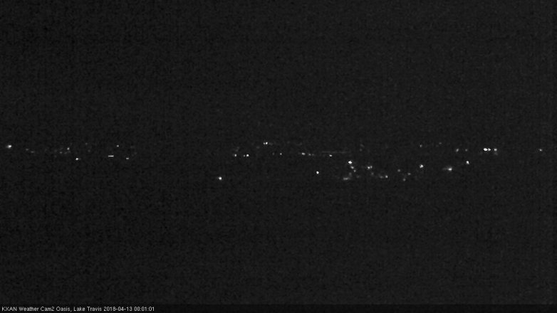 Lake Travis webcam, April 12, 2018 11:05 PM CT
