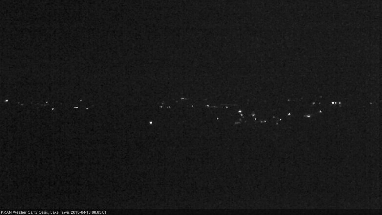 Lake Travis webcam, April 12, 2018 11:30 PM CT