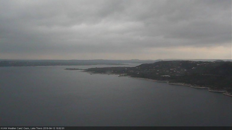 Lake Travis webcam, April 13, 2018 9:05 AM CT