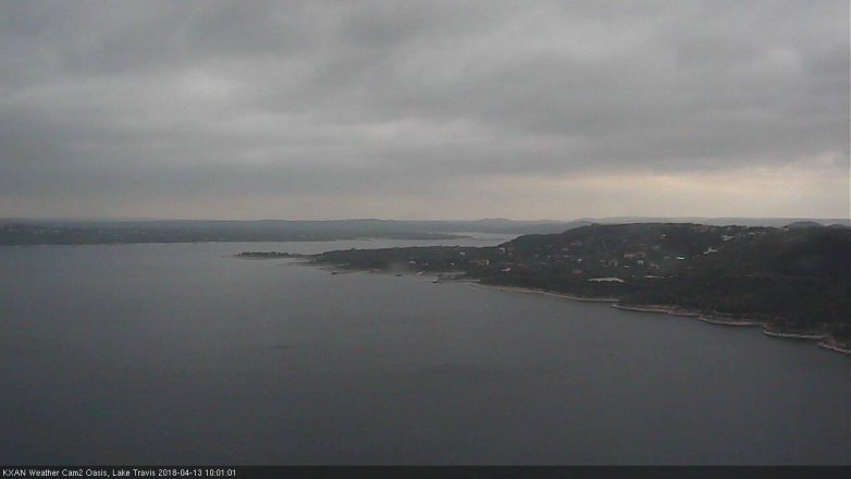 Lake Travis webcam, April 13, 2018 9:25 AM CT