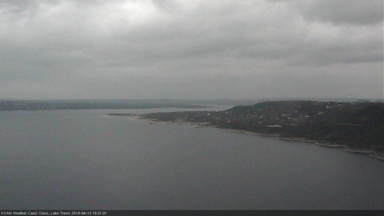 Lake Travis webcam, April 13, 2018 9:45 AM CT