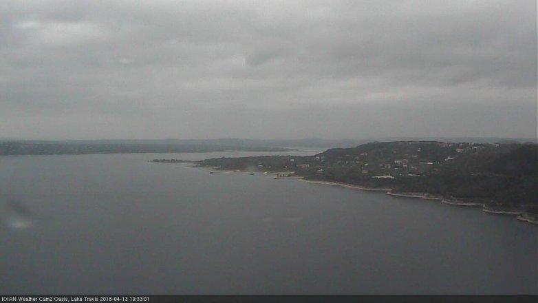 Lake Travis webcam, April 13, 2018 9:50 AM CT
