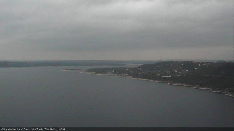 Lake Travis webcam, April 13, 2018 10:25 AM CT