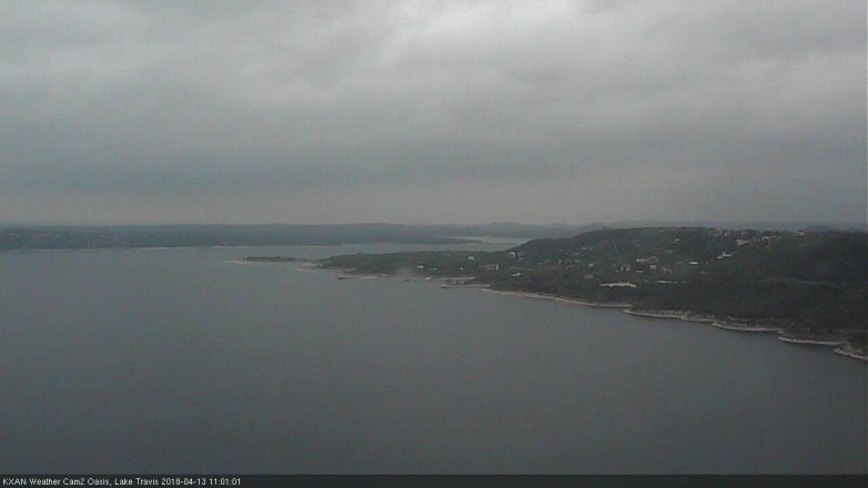 Lake Travis webcam, April 13, 2018 10:30 AM CT
