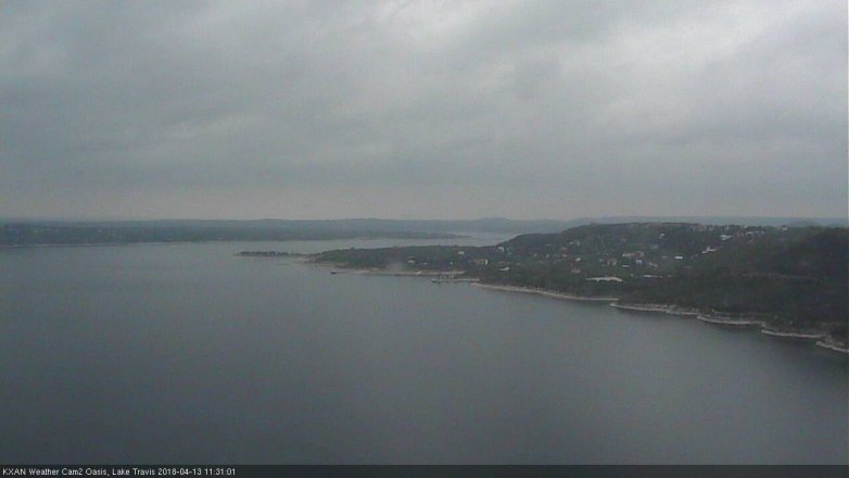 Lake Travis webcam, April 13, 2018 10:40 AM CT