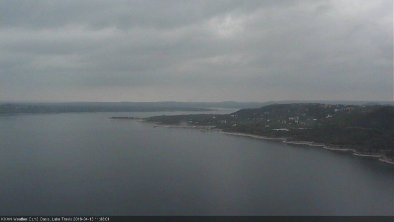 Lake Travis webcam, April 13, 2018 11:05 AM CT