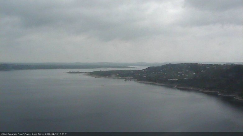 Lake Travis webcam, April 13, 2018 11:10 AM CT