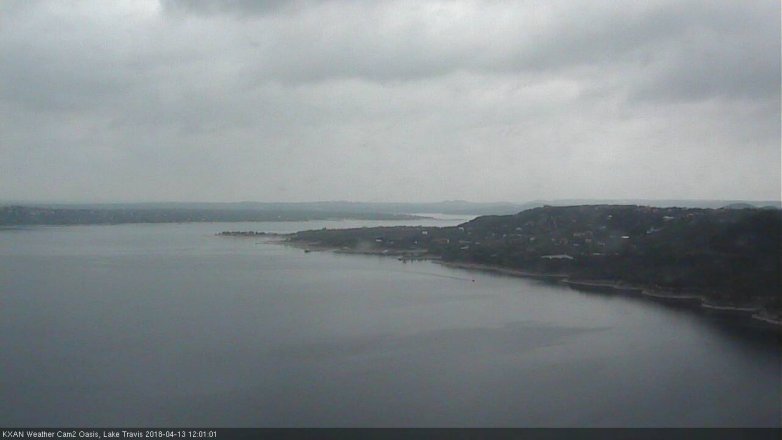 Lake Travis webcam, April 13, 2018 11:15 AM CT