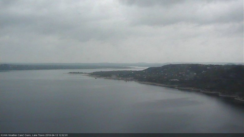 Lake Travis webcam, April 13, 2018 11:20 AM CT