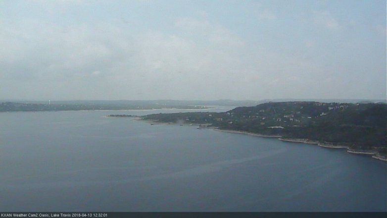 Lake Travis webcam, April 13, 2018 11:40 AM CT