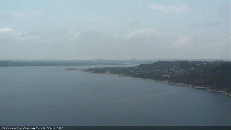 Lake Travis webcam, April 13, 2018 12:10 PM CT