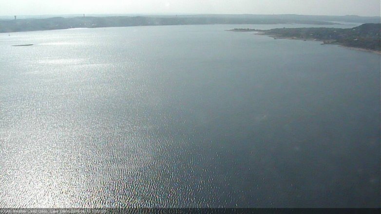 Lake Travis webcam, April 13, 2018 4:05 PM CT