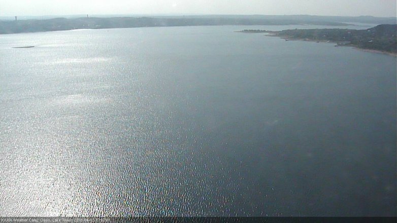Lake Travis webcam, April 13, 2018 4:30 PM CT