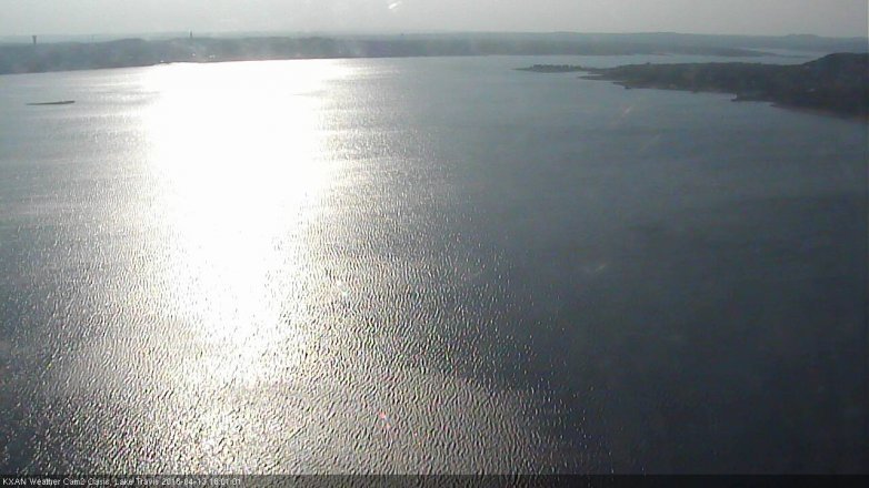 Lake Travis webcam, April 13, 2018 5:05 PM CT