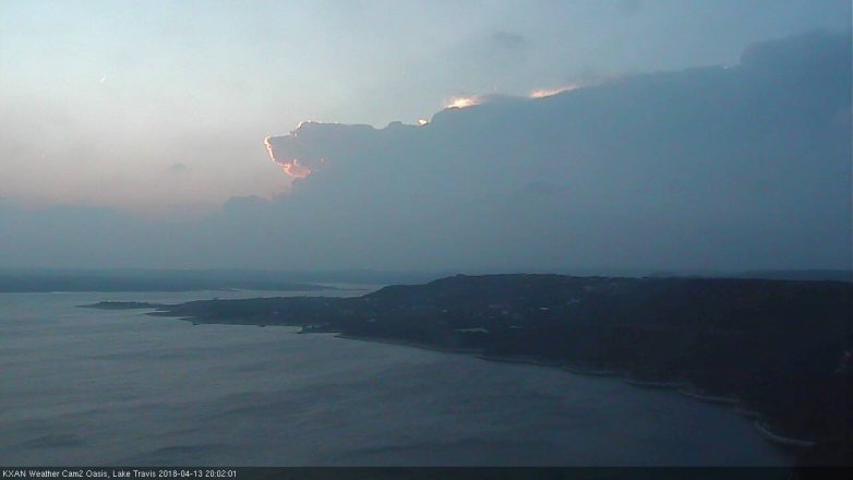 Lake Travis webcam, April 13, 2018 7:10 PM CT