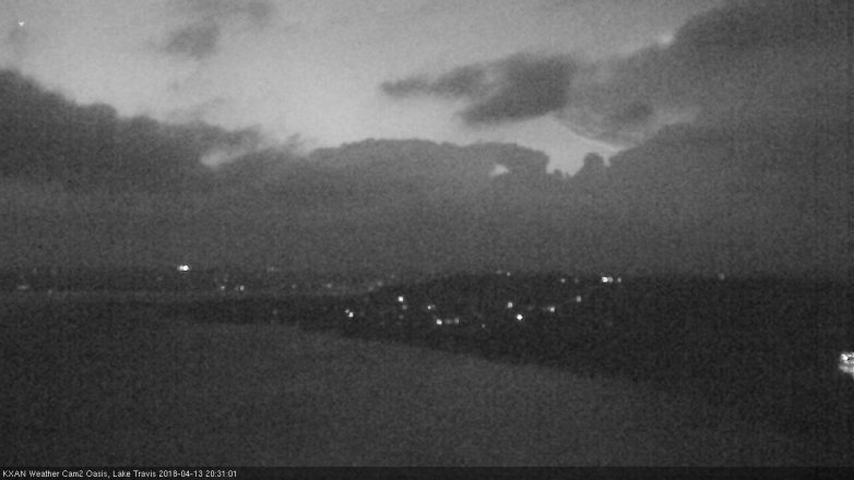 Lake Travis webcam, April 13, 2018 7:35 PM CT
