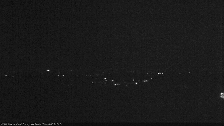 Lake Travis webcam, April 13, 2018 8:10 PM CT