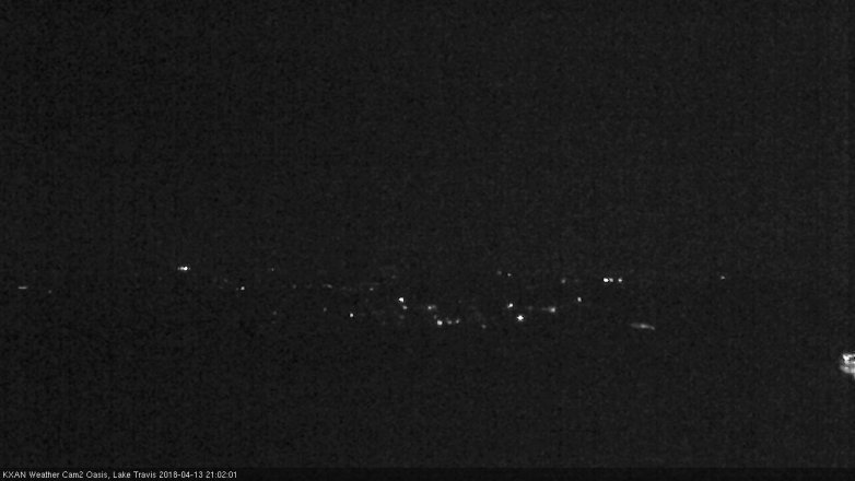 Lake Travis webcam, April 13, 2018 8:25 PM CT