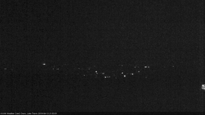 Lake Travis webcam, April 13, 2018 8:35 PM CT