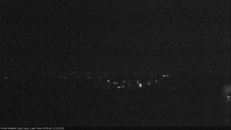 Lake Travis webcam, April 13, 2018 9:40 PM CT