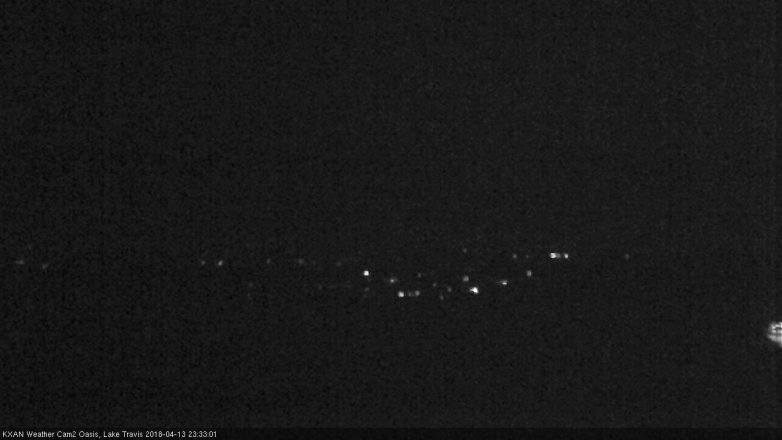 Lake Travis webcam, April 13, 2018 10:55 PM CT