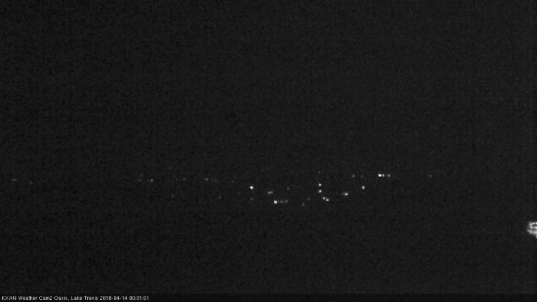 Lake Travis webcam, April 13, 2018 11:05 PM CT