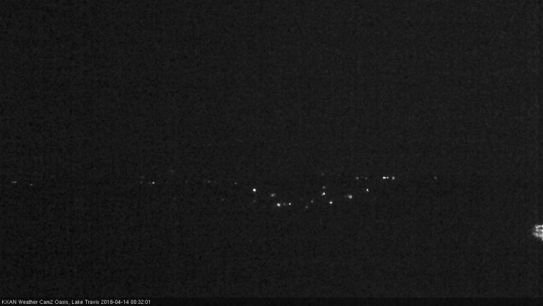 Lake Travis webcam, April 13, 2018 11:40 PM CT