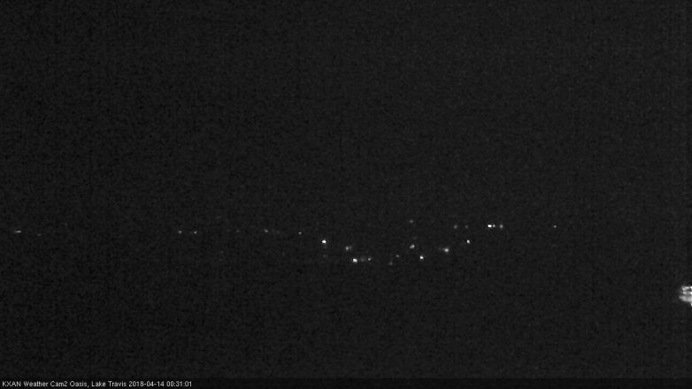 Lake Travis webcam, April 13, 2018 11:50 PM CT