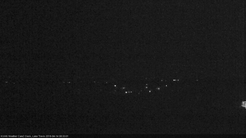 Lake Travis webcam, April 13, 2018 12:00 AM CT
