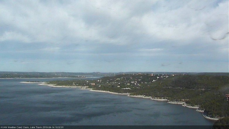 Lake Travis webcam, April 14, 2018 9:55 AM CT