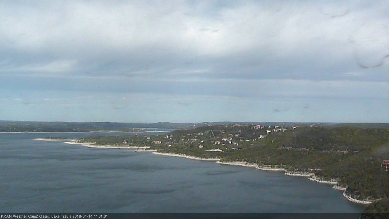 Lake Travis webcam, April 14, 2018 10:10 AM CT