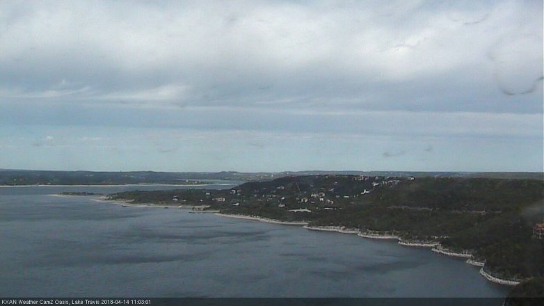 Lake Travis webcam, April 14, 2018 10:15 AM CT