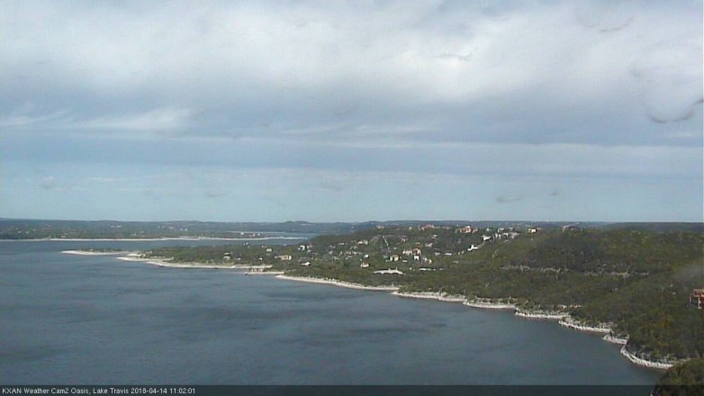 Lake Travis webcam, April 14, 2018 10:25 AM CT