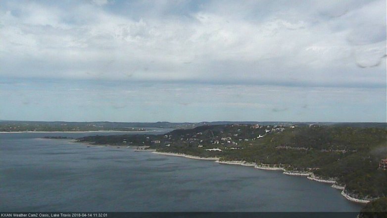 Lake Travis webcam, April 14, 2018 10:35 AM CT