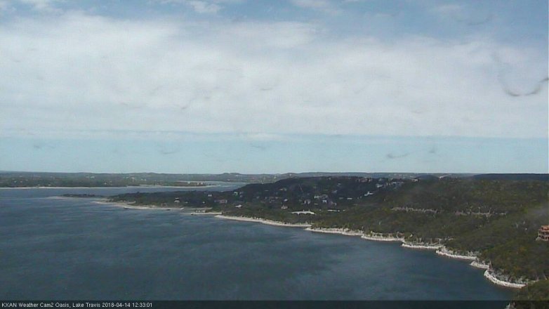Lake Travis webcam, April 14, 2018 11:40 AM CT