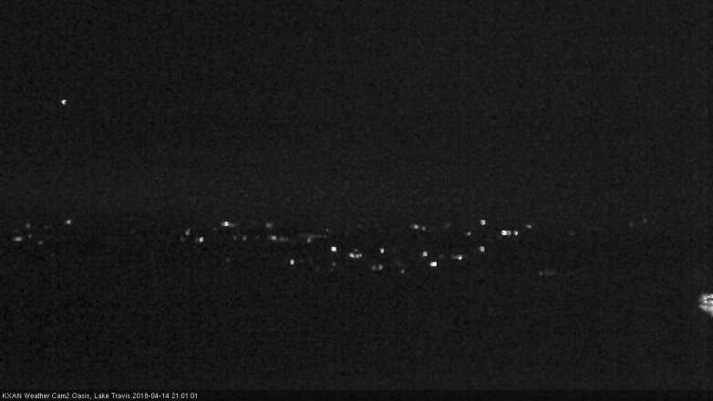 Lake Travis webcam, April 14, 2018 8:15 PM CT