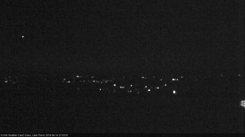 Lake Travis webcam, April 14, 2018 8:25 PM CT