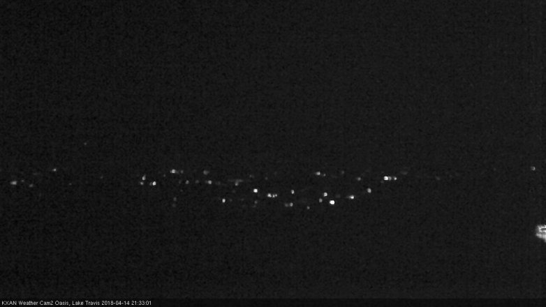 Lake Travis webcam, April 14, 2018 8:45 PM CT