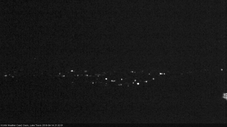 Lake Travis webcam, April 14, 2018 8:50 PM CT