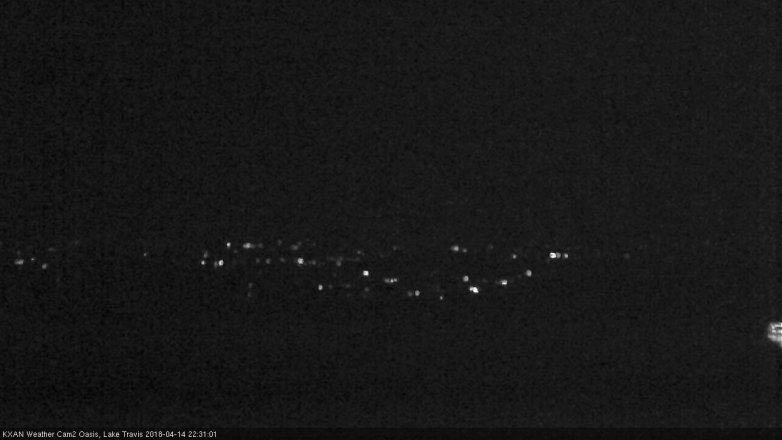 Lake Travis webcam, April 14, 2018 9:55 PM CT