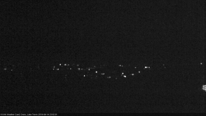 Lake Travis webcam, April 14, 2018 10:05 PM CT