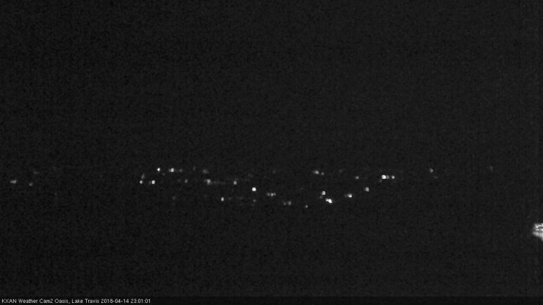 Lake Travis webcam, April 14, 2018 10:15 PM CT