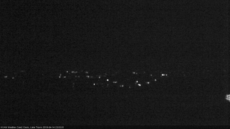 Lake Travis webcam, April 14, 2018 10:25 PM CT