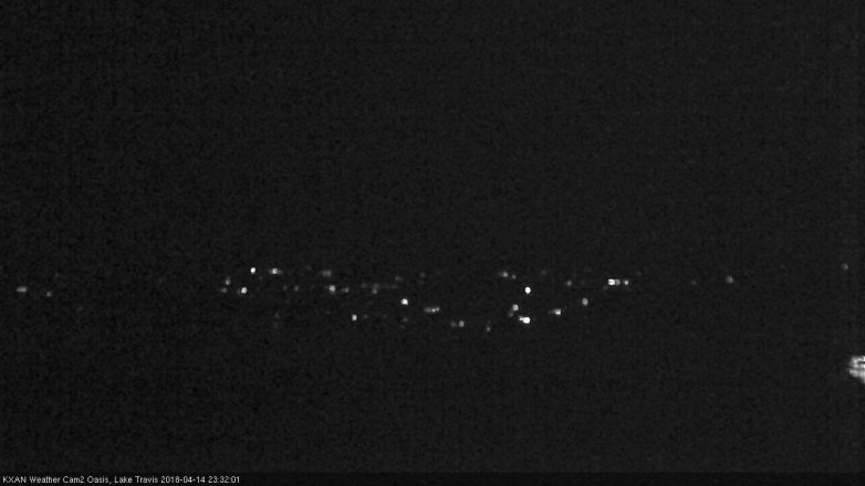 Lake Travis webcam, April 14, 2018 10:35 PM CT