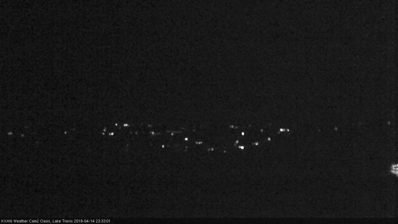 Lake Travis webcam, April 14, 2018 10:55 PM CT