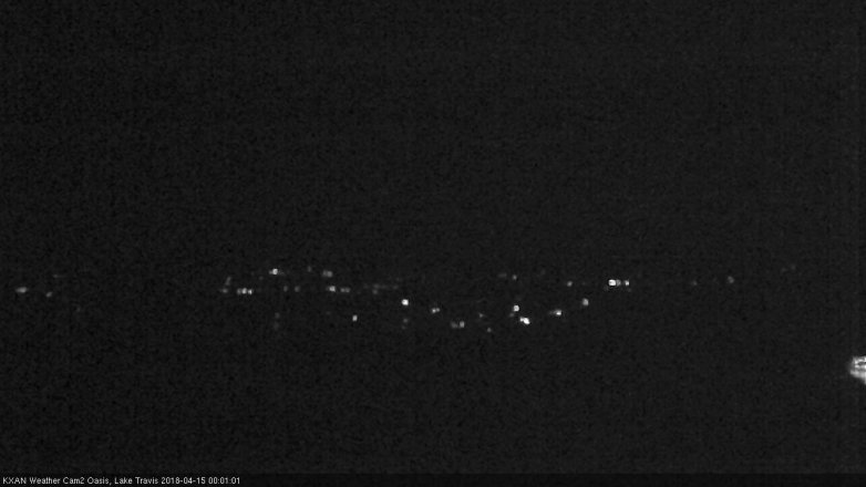 Lake Travis webcam, April 14, 2018 11:05 PM CT